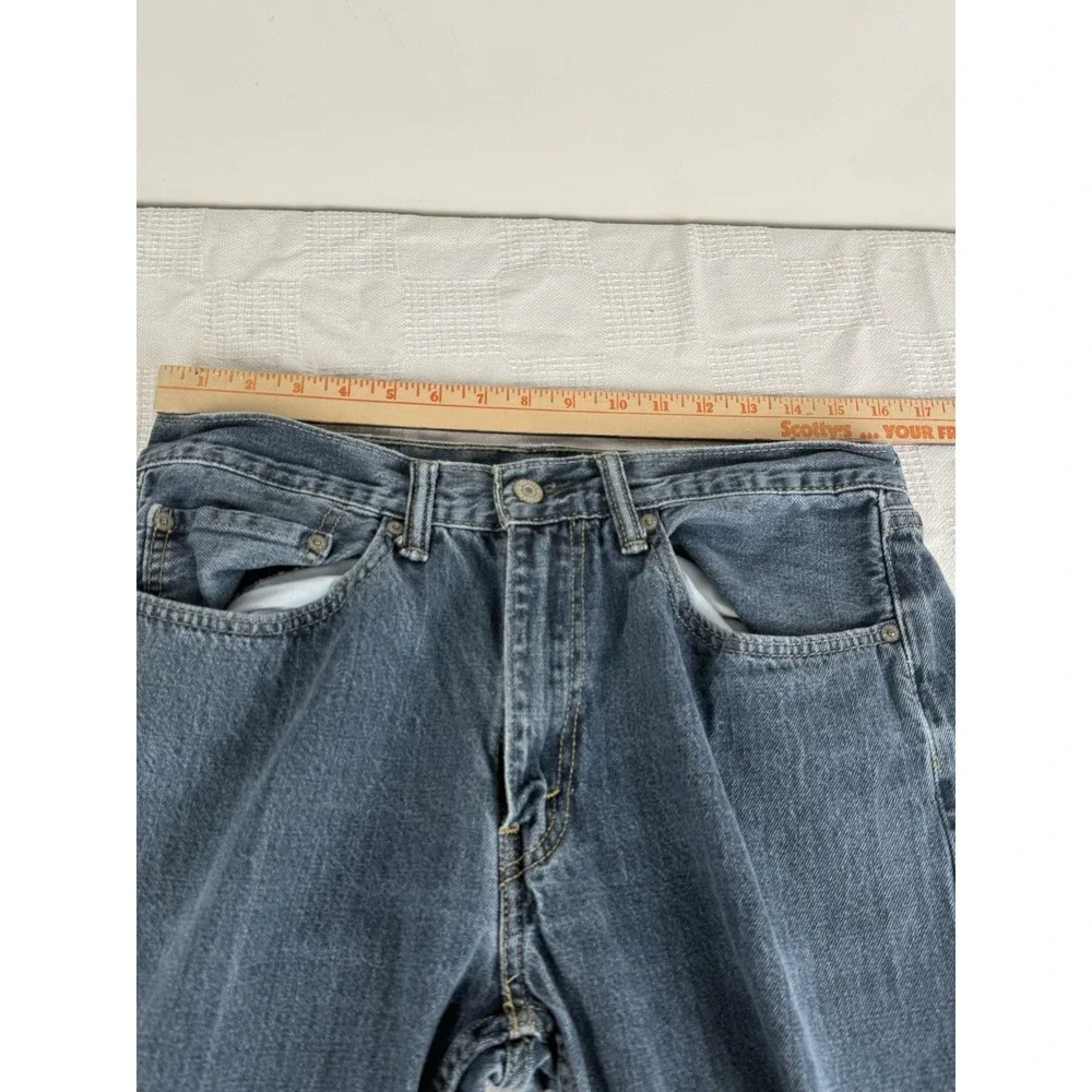 Levi's 505 Men's Jeans 34x32 Medium Wash Straight Leg Denim‎ Red Tab